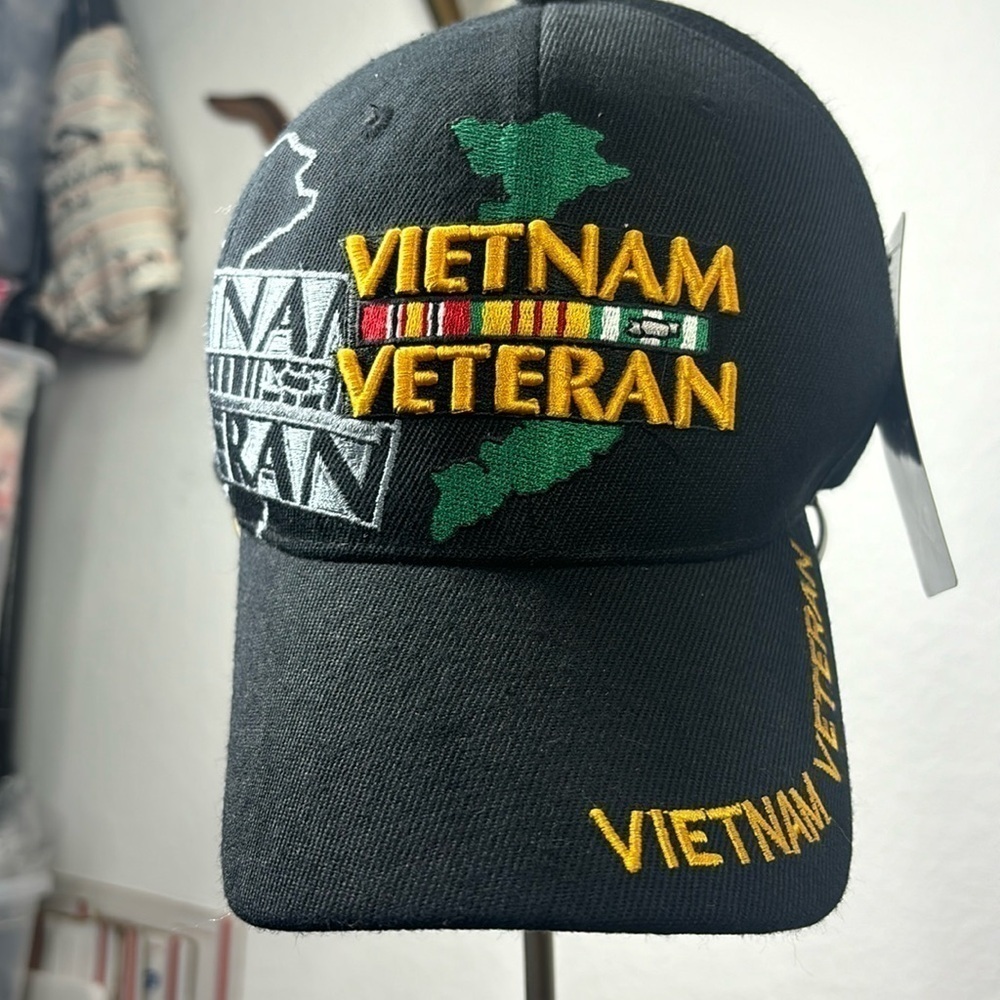 U.S. Warriors Vietnam Veteran black baseball cap NWT